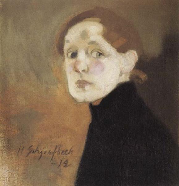 Helene Schjerfbeck Self-Portrait oil painting picture